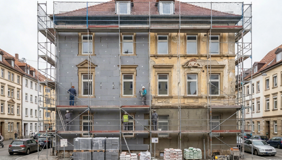 Fassade und Dach Stuttgart – WDVS-Dämmung und Dachsanierung durch Meisterbetrieb Falkner