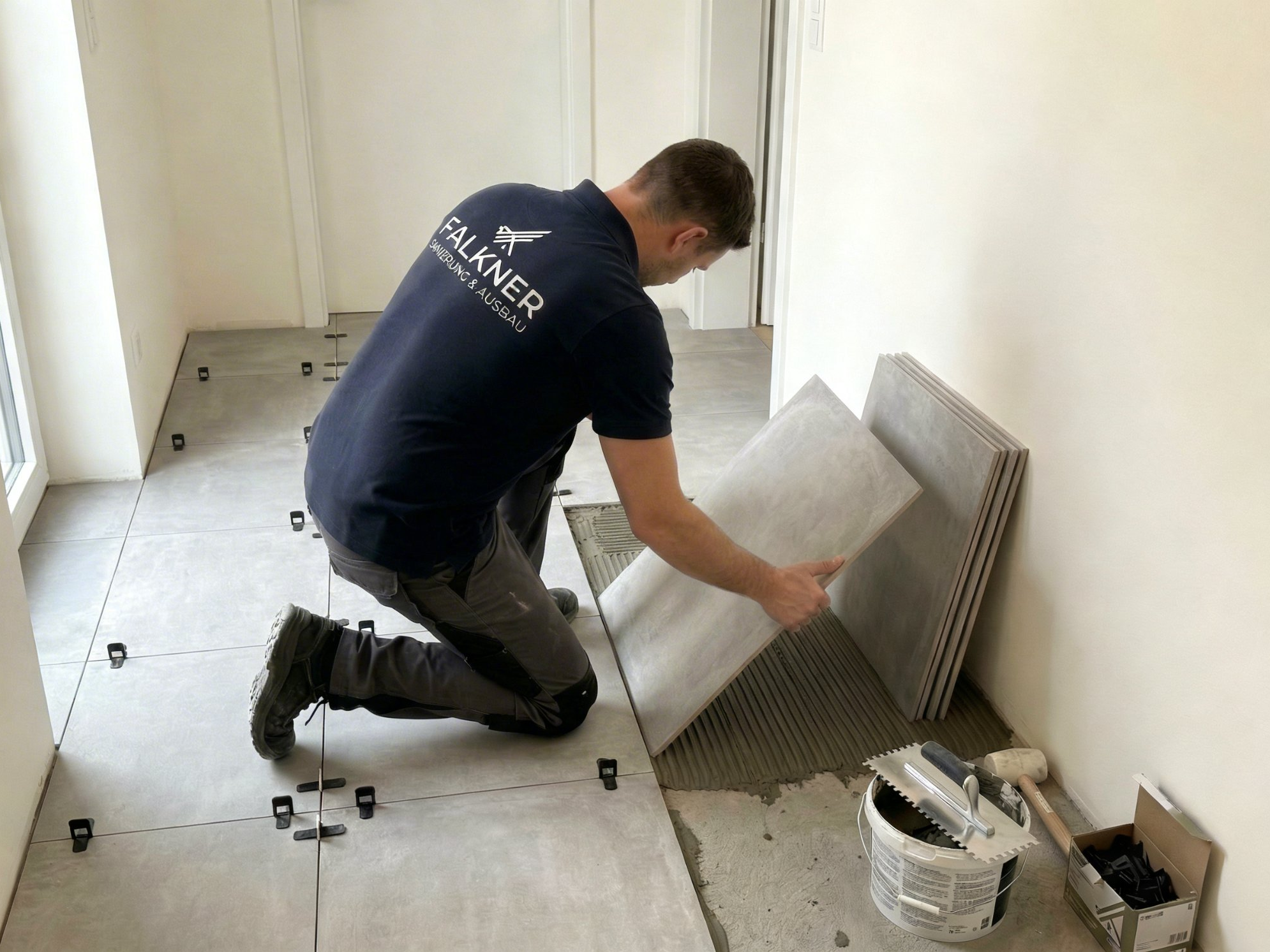 Maler-, Tapezier- und Bodenarbeiten aus einer Hand in Stuttgart – Falkner Sanierung & Ausbau