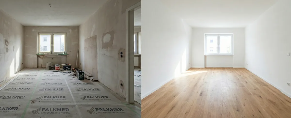 Malerprojekt in der Region Stuttgart – fertiggestellter Wohnraum