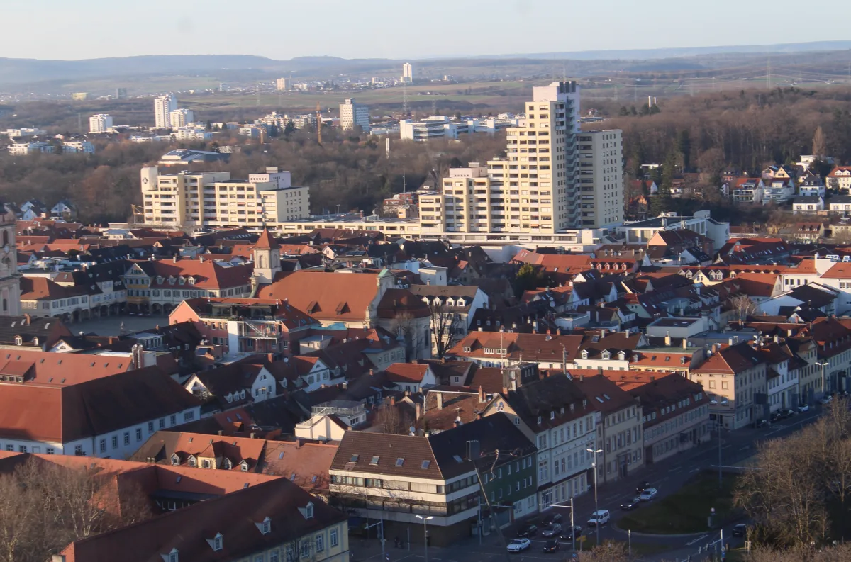 Blick über Ludwigsburg von Norden
