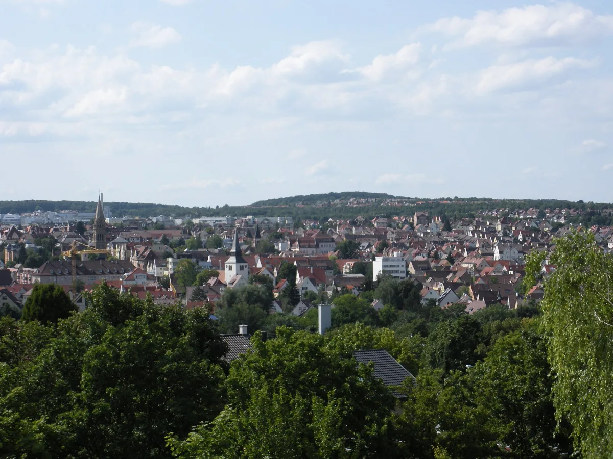 Blick über Stuttgart-Zuffenhausen